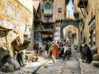 Bauernfiend, Gustav - A Street Scene Damascus